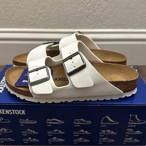 NWT Women’s Birkenstock Arizona White Sandals Size 41 (US 10)